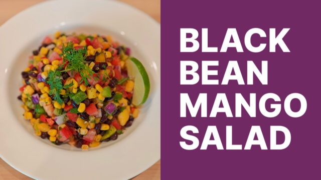 Black bean mango salad