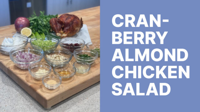 Cranberry almond chicken salad