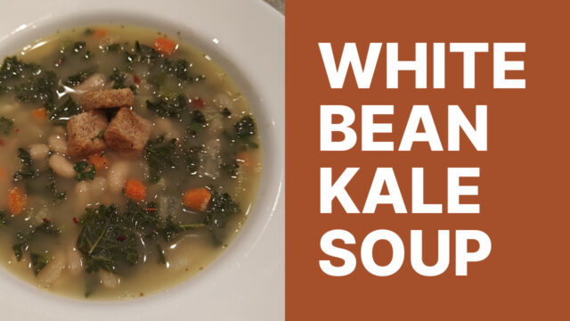 White bean and kale soup