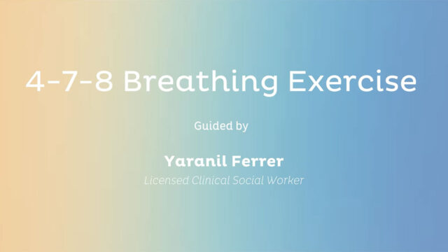 4-7-8 Breathing Exercise guided by Yaranil Ferrer