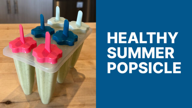 Healthy summer popsicle