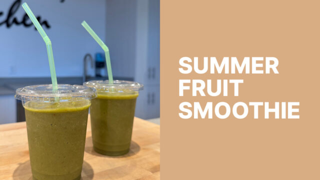 Healthy summer fruit smoothie